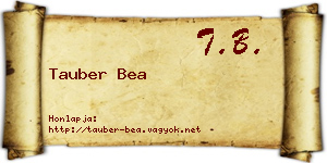 Tauber Bea névjegykártya